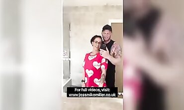 British Brunette TikTok Dance Challenge Turns Into Rough Mirror Fuck
