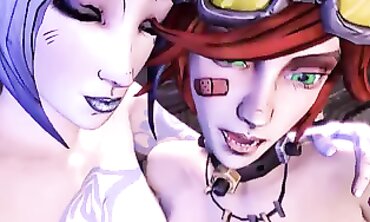 Gaige, Maya & Moxxi Borderlands Threesome Compilation
