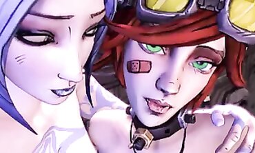 Gaige, Maya & Moxxi Borderlands Threesome Compilation