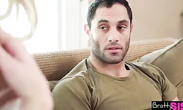 Step-Sister Stops to Watch My Big Cock Get Raunchy