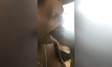 Mz. Tongue Act Performs Deep Throat Blowjob On Big Cock