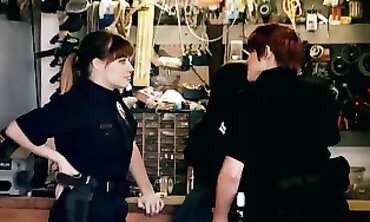 Lesbian Games with Police Officer Bimbos