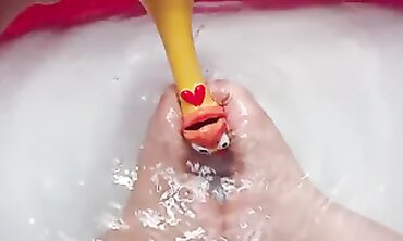 Joy Performs a Sensual Footjob in the Shower