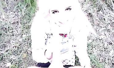 POV Blowjob in the Woods with a Beautiful Russian Amateur