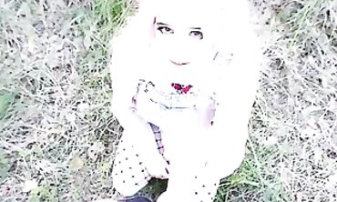 POV Blowjob in the Woods with a Beautiful Russian Amateur