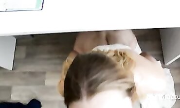Romantic Birthday Surprise for Blonde college girl