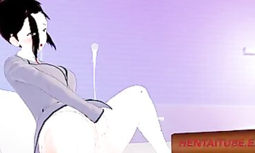 Momo Yoyorozu Cosplay Gets Fingering and Squirts