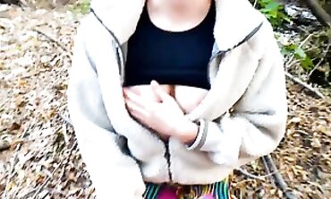 POV Public Park Sex With Blonde Beauty