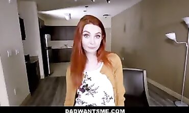 POV: Lacy Lennon's Redhead Stepdaughter Blowjob