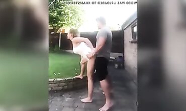 British MILF Gets A Morning Creampie In The Garden