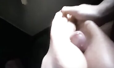 POV Footjob with Vibrator Leads to Hot Cumshot