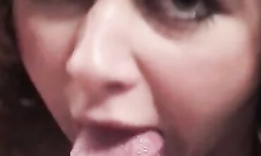 Chubby Alyssa Sucks a Thick Cock in POV