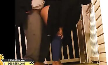 POV Ebony Milf Rides Dick in Trunk