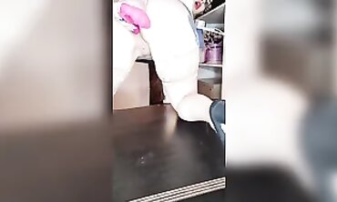 Blonde Secretary's Solo Masturbation