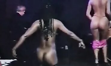 African Dancer vs Milky: Classic 70s Striptease