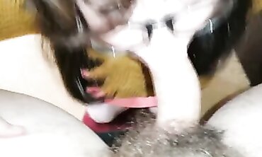 Velma Cosplay Babe Gets Rough Facial Cumshot