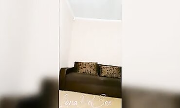 Russian Step-Sister Shows Off Knickers and Oiled Ass in Solo Reality