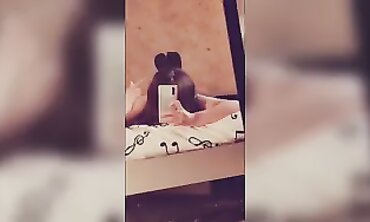 Fit Brunette Bunny Does Solo Foot Fetish Challenge
