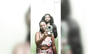 Ebony Married Couple Compete in a Spinning Challenge