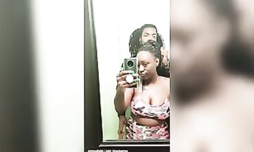 Ebony Married Couple Compete in a Spinning Challenge
