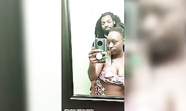 Ebony Married Couple Compete in a Spinning Challenge