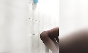 Petite Brunette Masturbates with Dildo and Vibrator in Shower