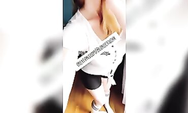 Blonde MILF Amateur Teases in Solo TikTok Video