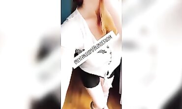 Blonde MILF Amateur Teases in Solo TikTok Video