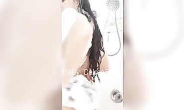 Latina MILF Solo Shower Scene