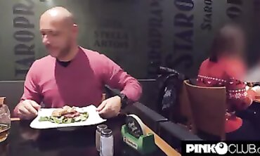 Vittoria Dolce Gets Rough Restaurant Sex From Marco Nero