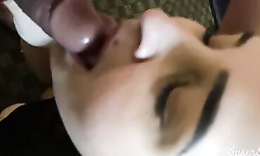 POV Interracial Threesome with BBW Wife and Devotee