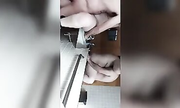 Amateur BBC Action in an Outdoor Bathroom