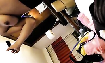 Black Guy Flashes and Cums for Stranger in Vegas Hotel