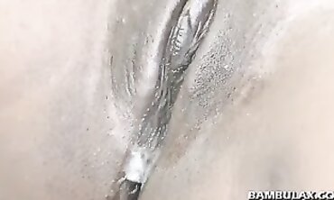 Pretty Ebony Maid Takes Daddy's Big Cock