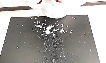 Lactating MILF Masturbates With Huge Breasts & Fat Nipples