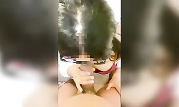 Asian College Girl Gives Irresistible Blowjob And Handjob