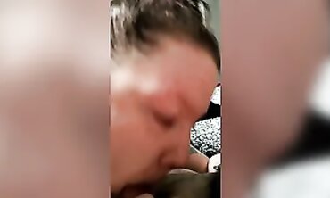 Busty MILF Takes Deepthroat Blowjob and Swallows Cum