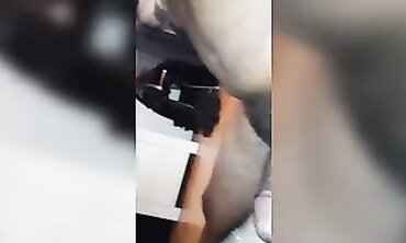 Hot MILF Gives Shoejob in Platform Boots
