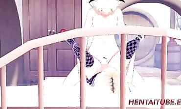 Fischl Cosplay Rough Sex & Creampie
