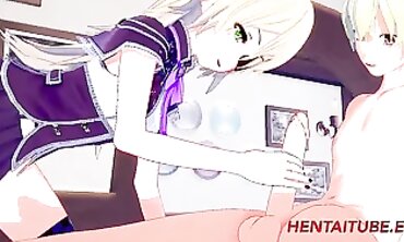 Fischl Cosplay Rough Sex & Creampie