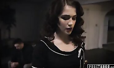 Evelyn Claire Seduces Shady Reporter in Office Taboo