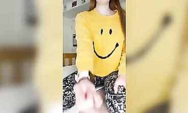 French Ginger Teen Solo Masturbation with Buttplug