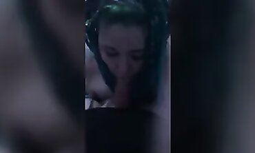 Curvy Cougar Gives Deep Throat Blowjob POV