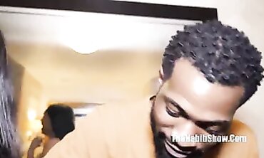 Juicy's Tight Ebony Pussy Squeezes Cock