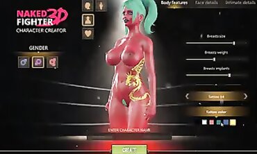 3D SFM Wrestling Game: Giant Boobs Rough Anal Hookup