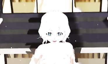 MMD R18: Latina Succubus Goddess Pounds Guys in Public Kingdom