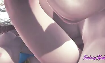 Zelda Cosplay Rough Sex with Creampie on Tatami