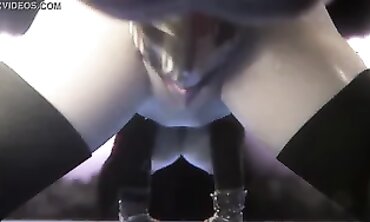 Tifa Faces Off Against a Reptilian Monster in 3D