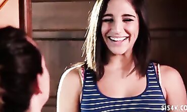 Abella Danger and Sara Luuv Share a Stepbrother in a Threesome