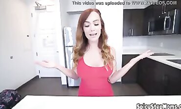 Busty Redhead MILF Dani Jensen Gives Her Stepson A Handjob And Blowjob